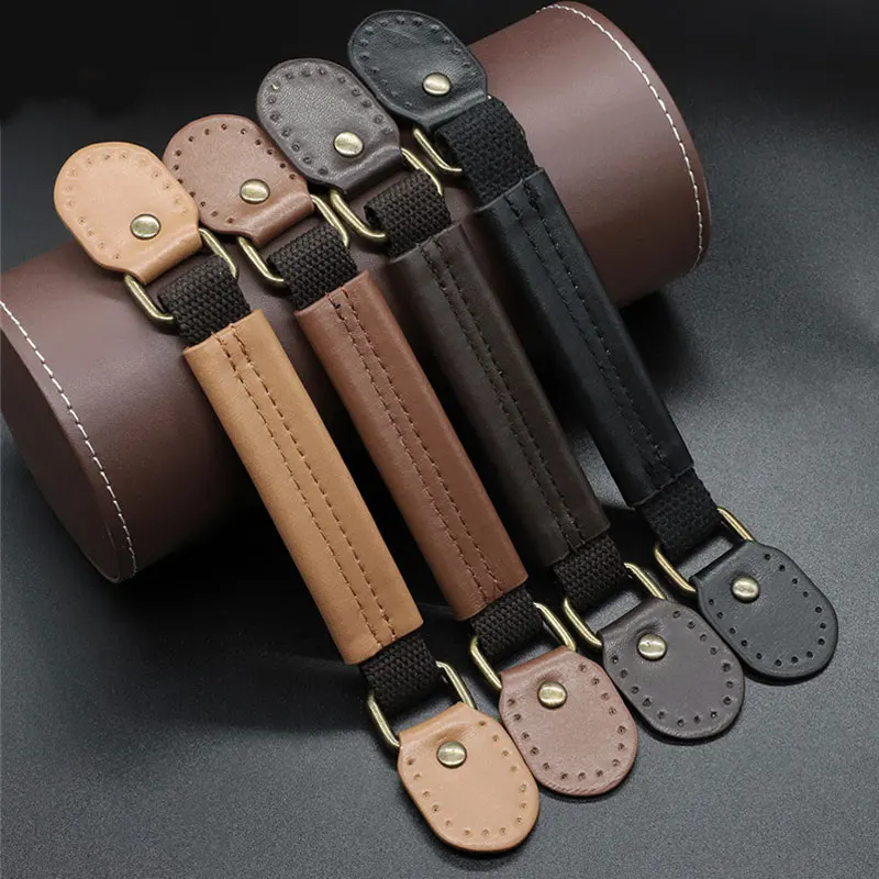 

23.5cm Leather Furniture Handle Door Pull Handle Handbag Purse Bag Strap Handle Suitcase Handle Replacement Luggage Handle Pull