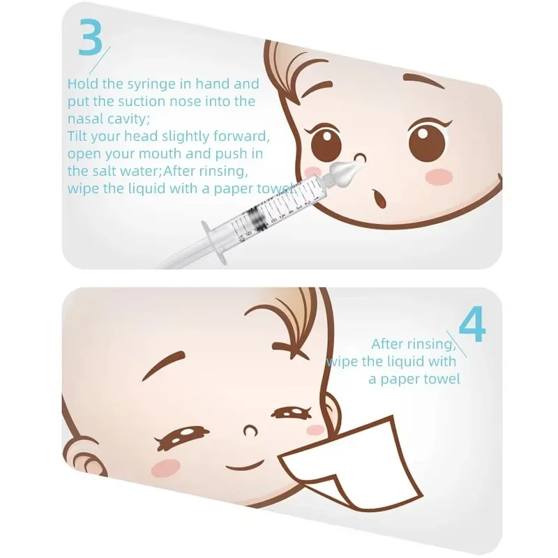 Baby Nasal Aspirator Cleaner Syringe Washing Tool