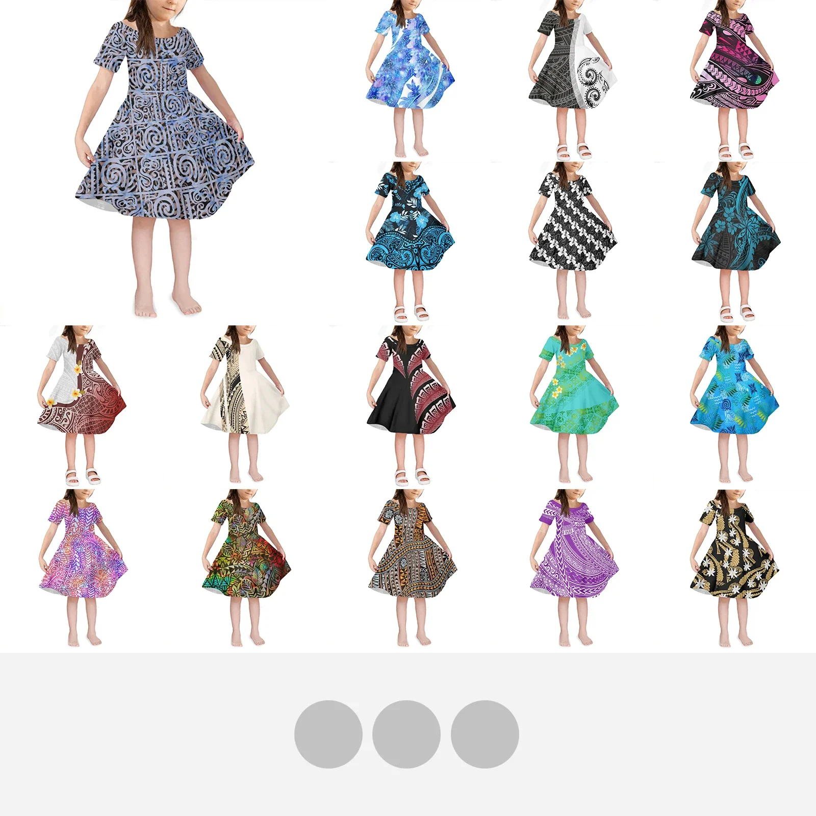 

Полинезийский Племенной понпей Тотем тату принты летние милые девушки Роскошные вязаные сказочные миди строгие элегантные Детские платья