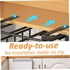 Kitchen Shelves Hanging Organizer Rack with Hooks Under Cupboard Paper Towel Rags Hanger Cutting Board Pot Cover Holder Storage 3