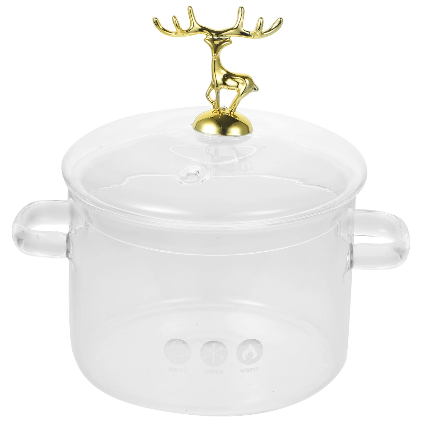 

Soup Pot Glass Instant Noodle Bowl Kitchen Cookware Food Supplement