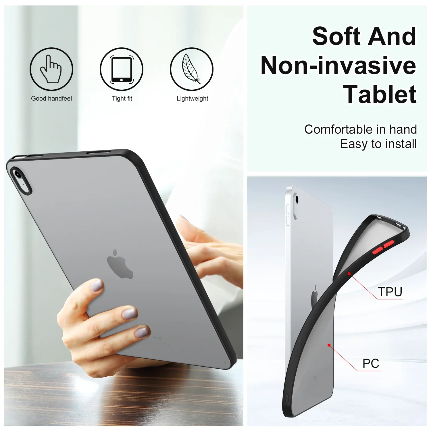 Versatile Tablet Case with Soft TPU Cover