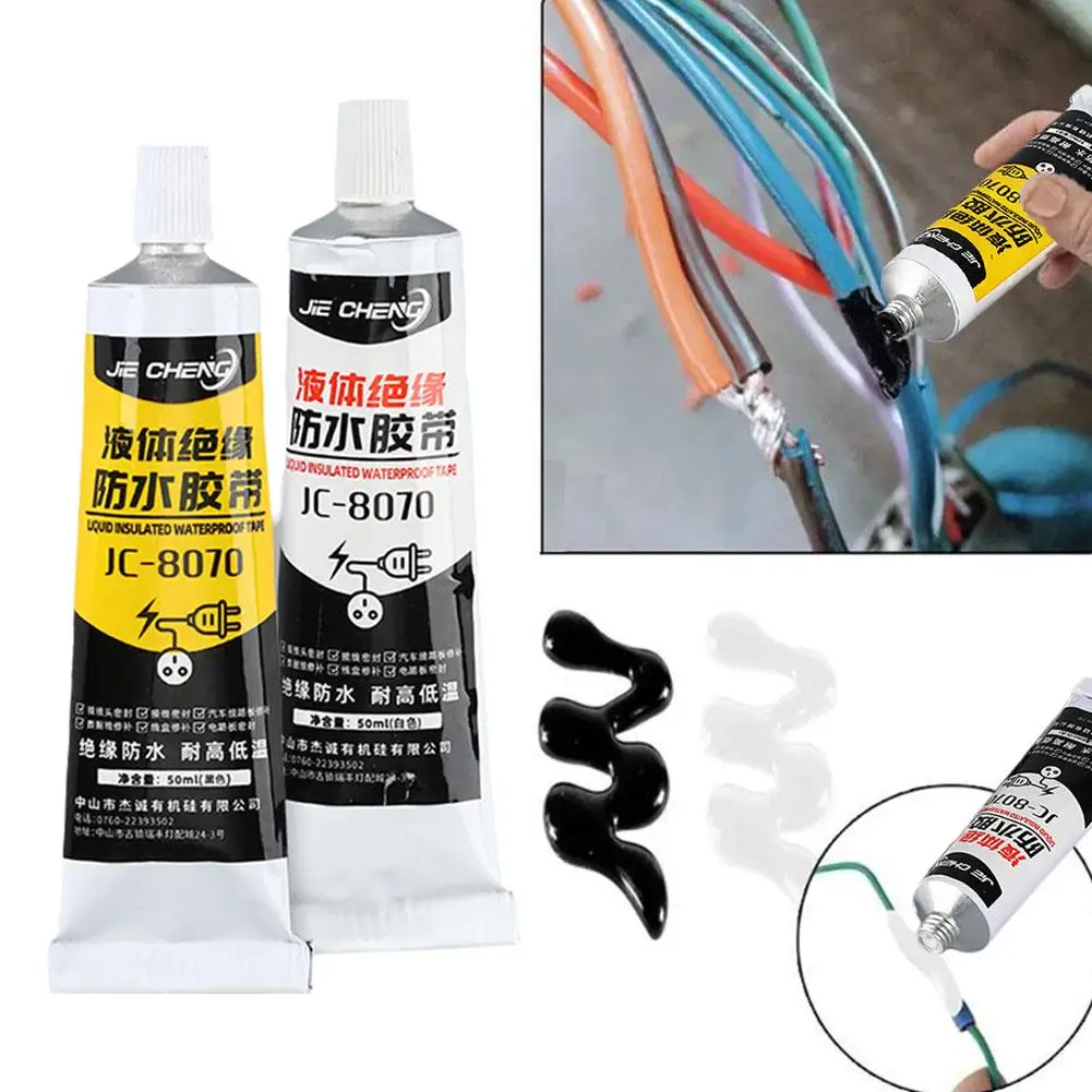 Liquid Electrical Tape Waterproof Insulating Tape Repair Paste Liquid Glue Rubber Wire Cable Sealant Fix Insulation Electrical electrical tape,waterproof sealant