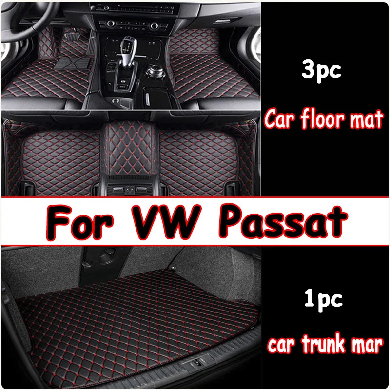 

Car Floor Mats For Passat 2019 2018 2017 2016 2015 2014 2013 2012 Auto Interior Styling Waterproof Carpets For Volkswagen vw