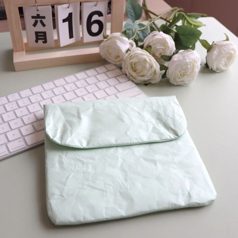 DuPont paper waterproof and shockproof bag, magnetic buckle storage bag, file, test paper, ticket, data cable bag, business mini