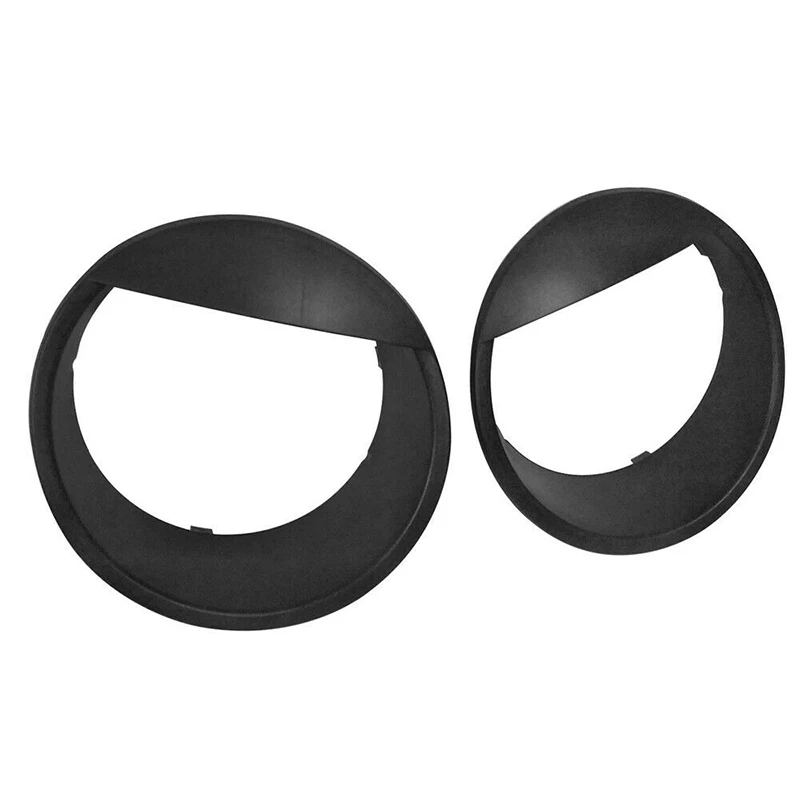 For Jeep Wrangler JK 2007 2008 2009 2010 2011-Car Front Lamp Headlight Cover Trim Black Parts Auto Light Accessories 1Pair headlight lamp cover