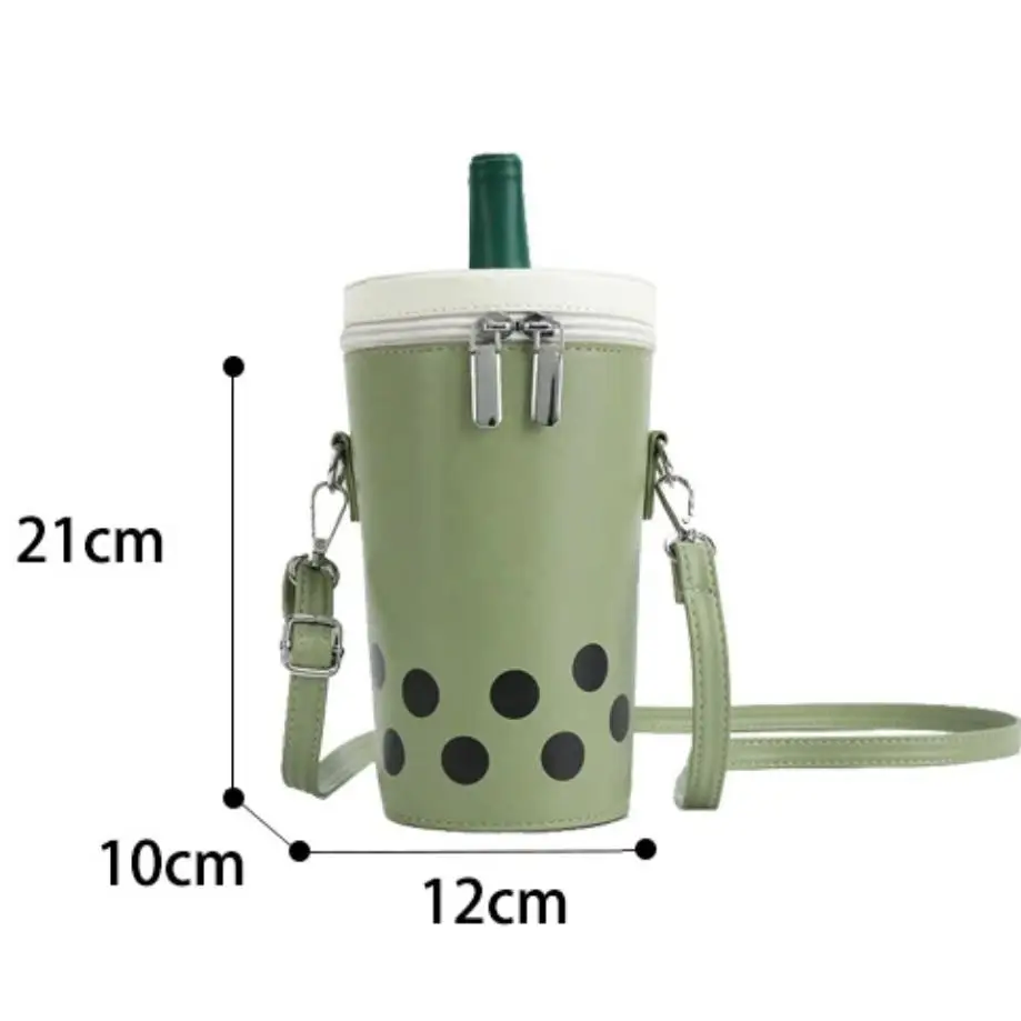 1 Pcs Milk Tea Cup Personalized Bag Women's Single Shoulder Crossbody Trendy New Spring Hot Korean Fresh Water Bucket Bag