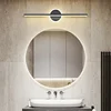 Modern LED Wall Lamp 40/60cm Mirror Light Bathroom Toilet Black Gold Long Strip Fixture Home Decor Led Lighting Lamps Lustre 2