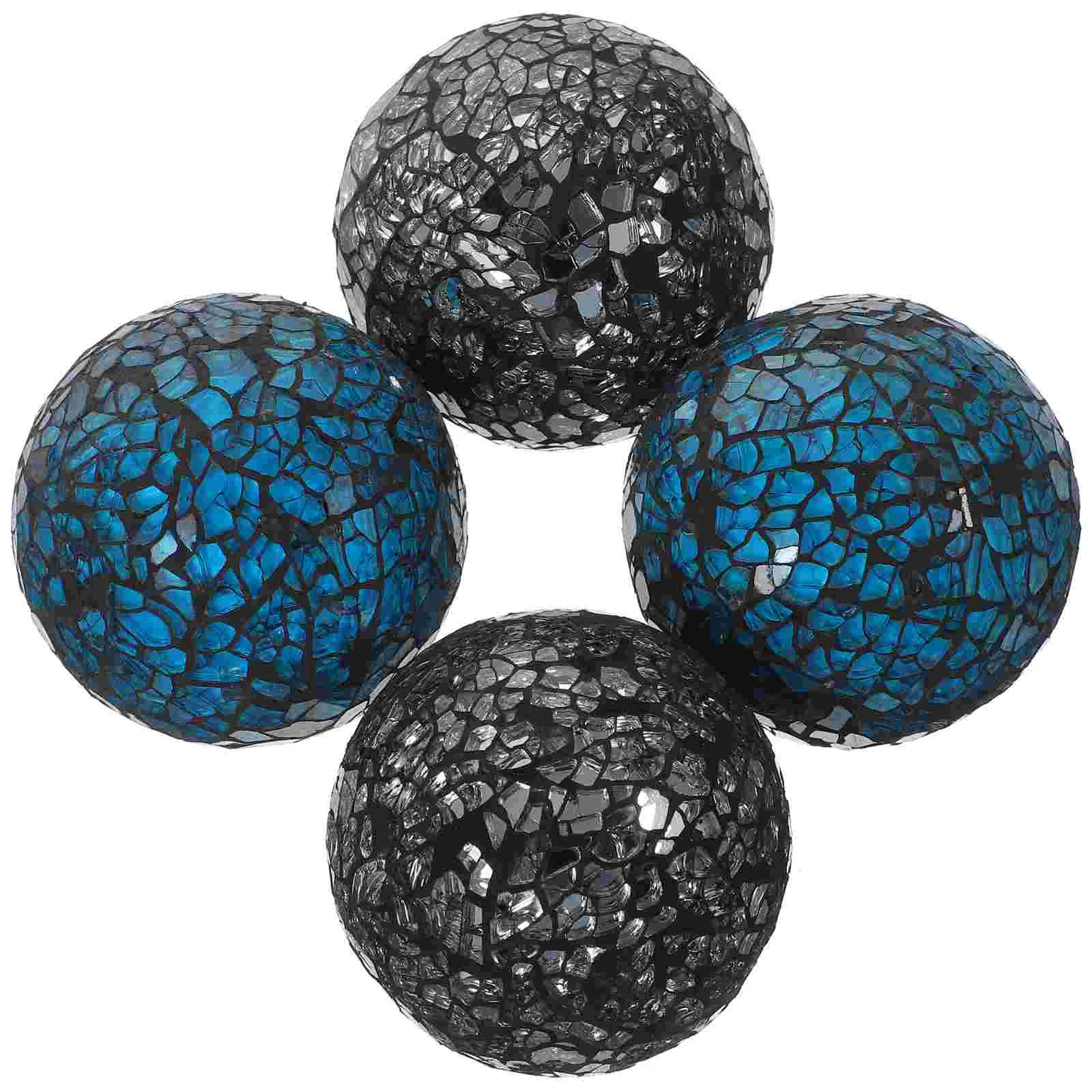 

Mosaic Ball Balls Sphere Decorative Home Orbs Ornament Table Decor Bowl Filler Cracked Bowls Decoration Tabletop Desktop