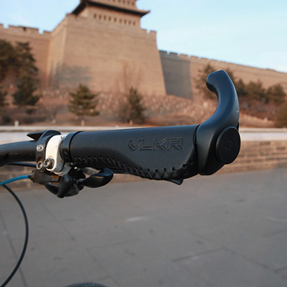 Bike Bilateral Lock Handlebars Mountain Bike Microfiber Leather PU Handlebars Cycling Ultra-light Accessories