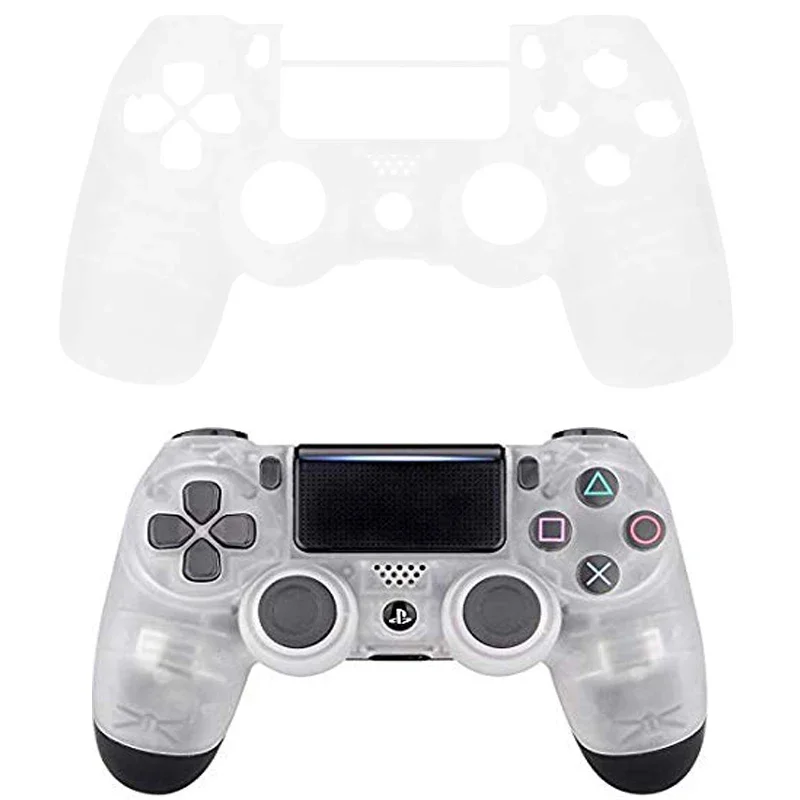 

Transparent For PS4 Pro Controller Faceplate Front Shell Upper Cover Case Playstation 4 PRO JDM 040 JDS 040 Dualshock 4 V2 Gen2