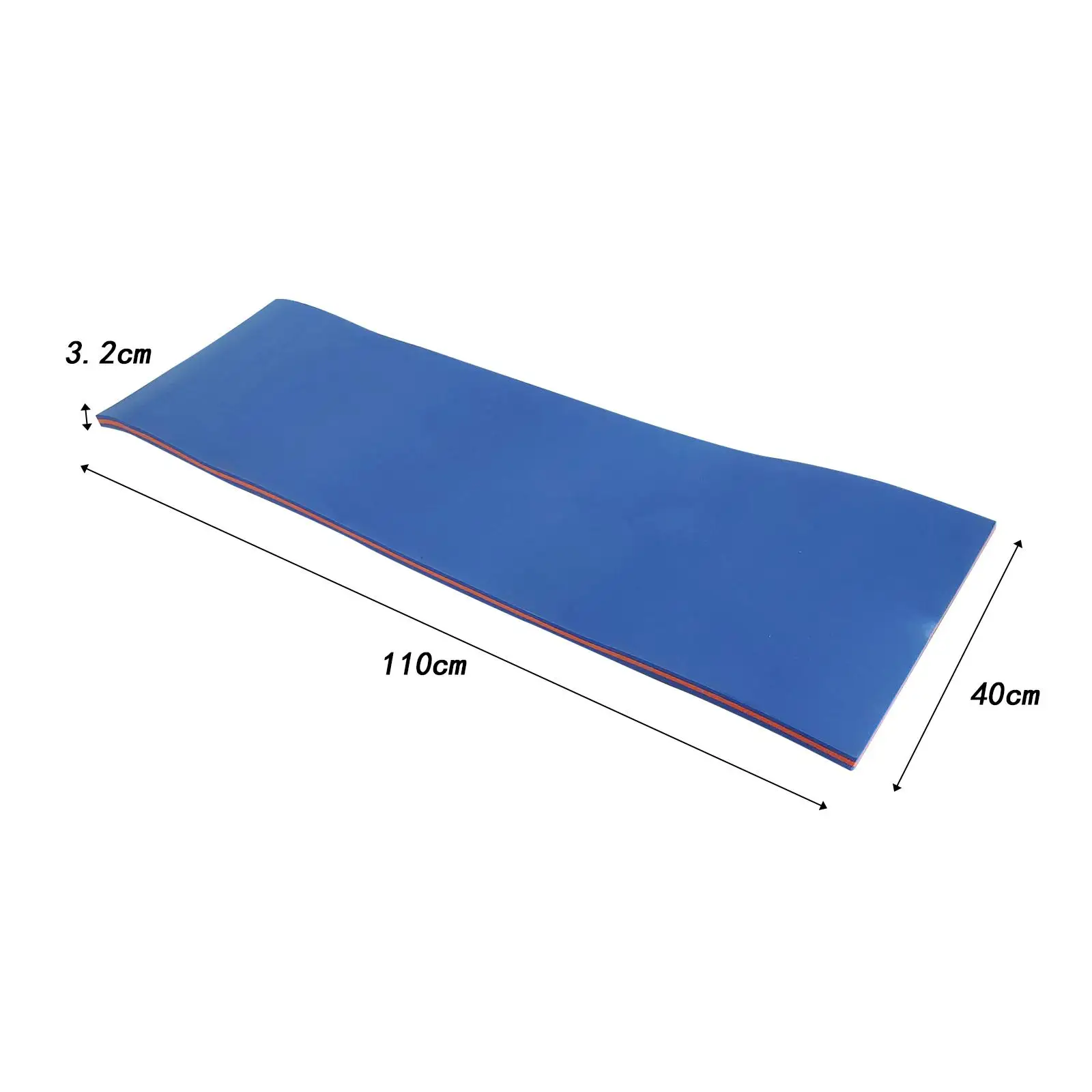 Foam Pool Floating Water Cushion Pad Blue Orange Blue Water Raft 3 Layer Water