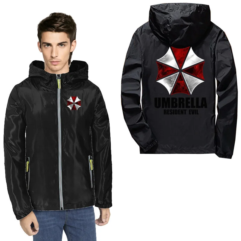 Мужская Корейская одежда Umbrella Corporation bioаз тонкие Светоотражающие кожаные парки