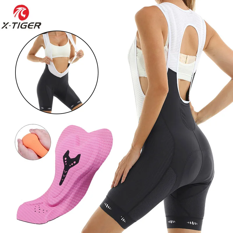 X-Tiger Cycling Shorts Women Ciclismo Feminino MTB Padded Shorts Tights Slim Fit  UPF 50+ Latest Generation Bib Shorts