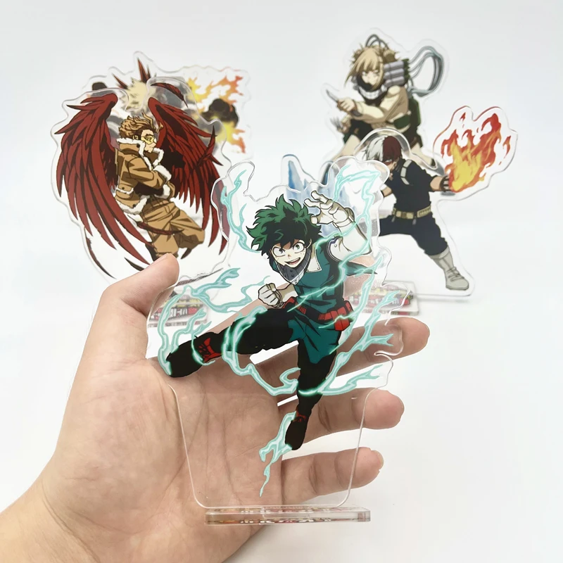 

Anime My Hero Academia Todoroki Shoto Bakugou Katsuki Standing Figure Acrylic Character Stand Ornaments Model Plate