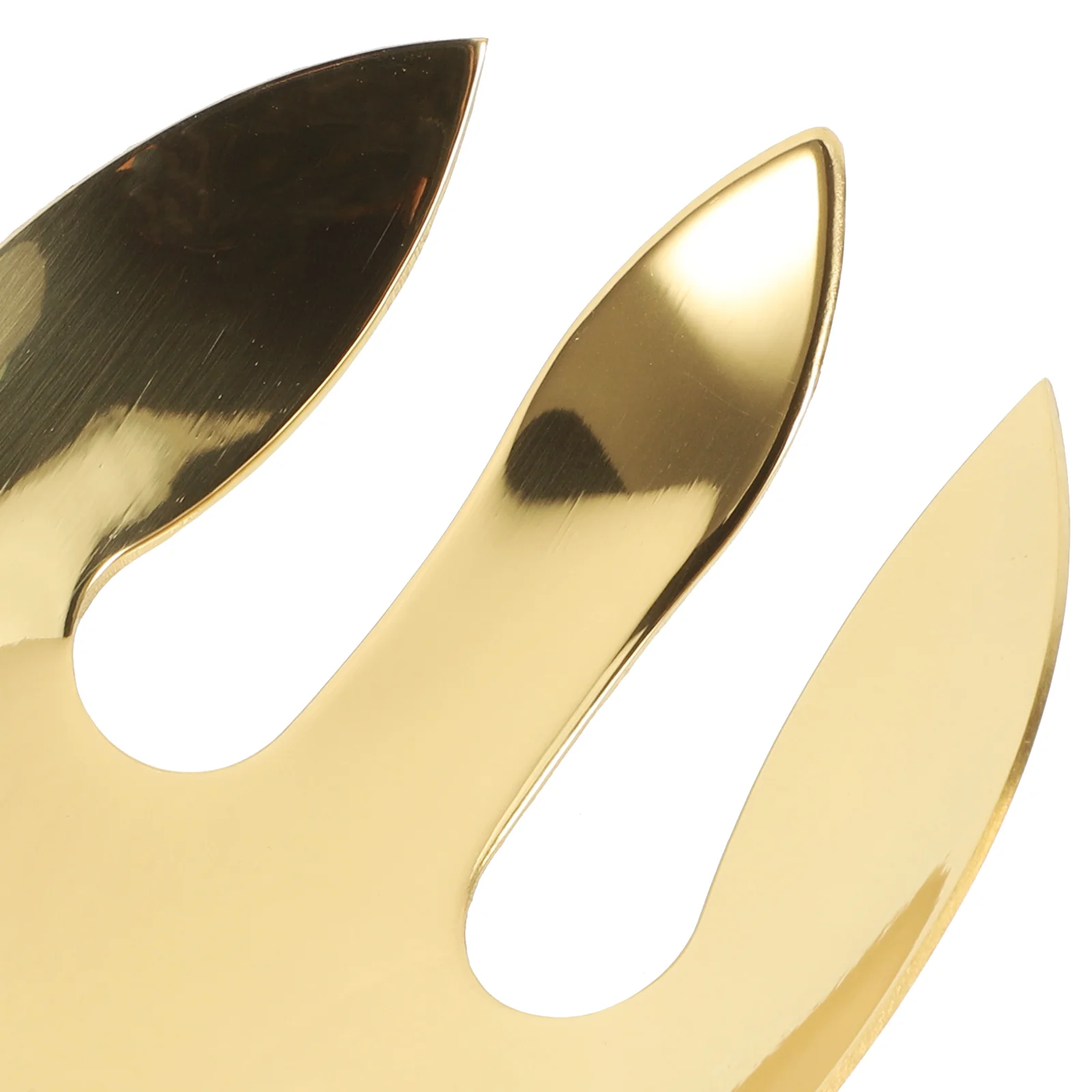 2 Pcs Stainless Steel Cutlery Salad Spoon and Fork Espresso Spoons Utensils Servers