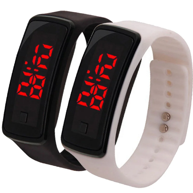 

Fashion Sports Led Watch Men and Women Second Generation Electronic Bracelet Wrist Watches Silicone Digital Gift Watch Wholesale