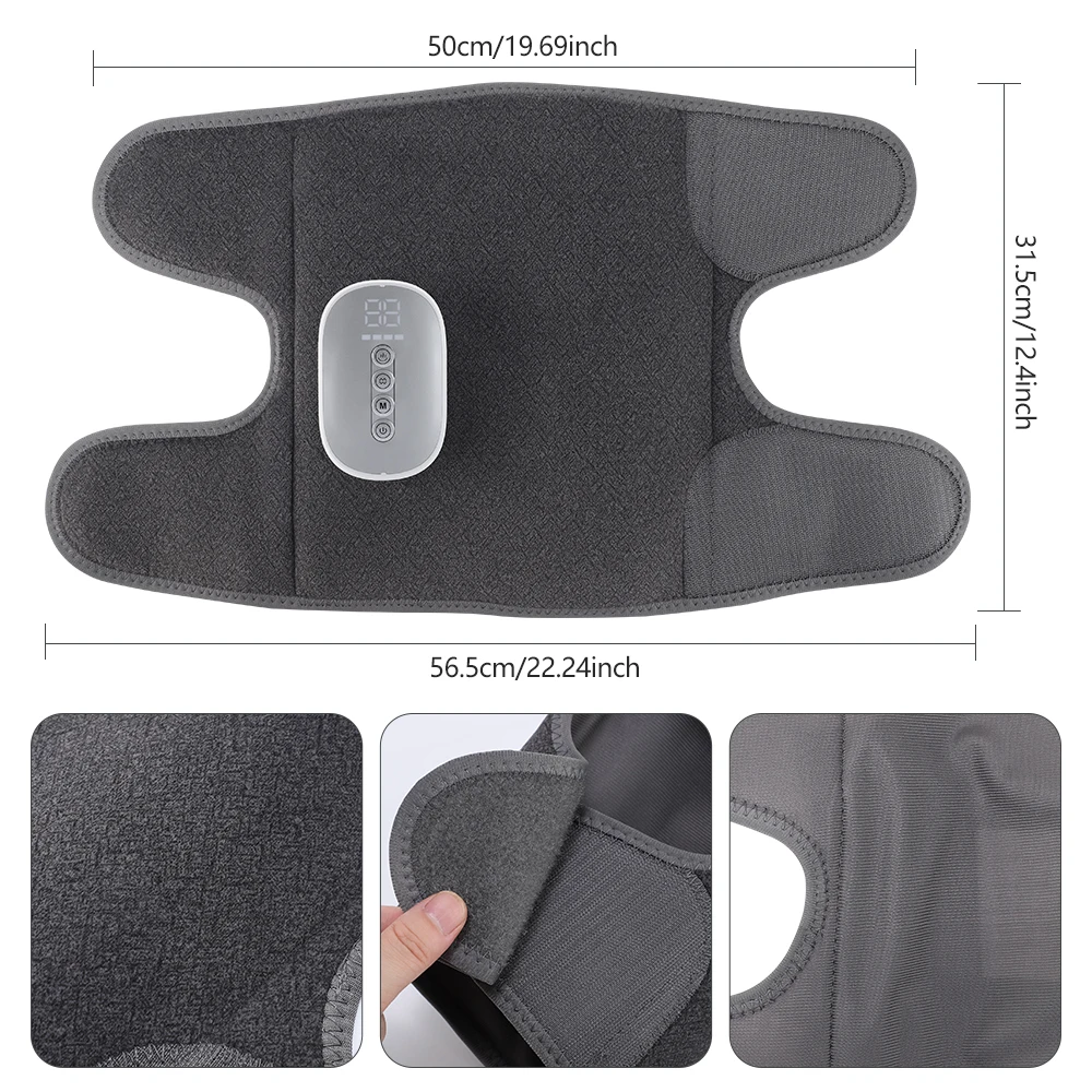 Airbag Leg Massager Heating Electric Calf Arm Massage Machine Air Compression Hot Compress Legs Tool with 8 Intensities 4 Modes