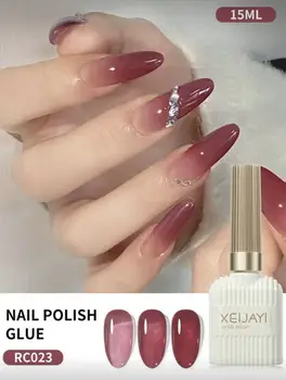 XEIJAYI15ML Wine Red Jelly Gel Nail Polish Soak Off UV LED Semi Permanent Gradient Nail Art Varnish Salon Manicure 1