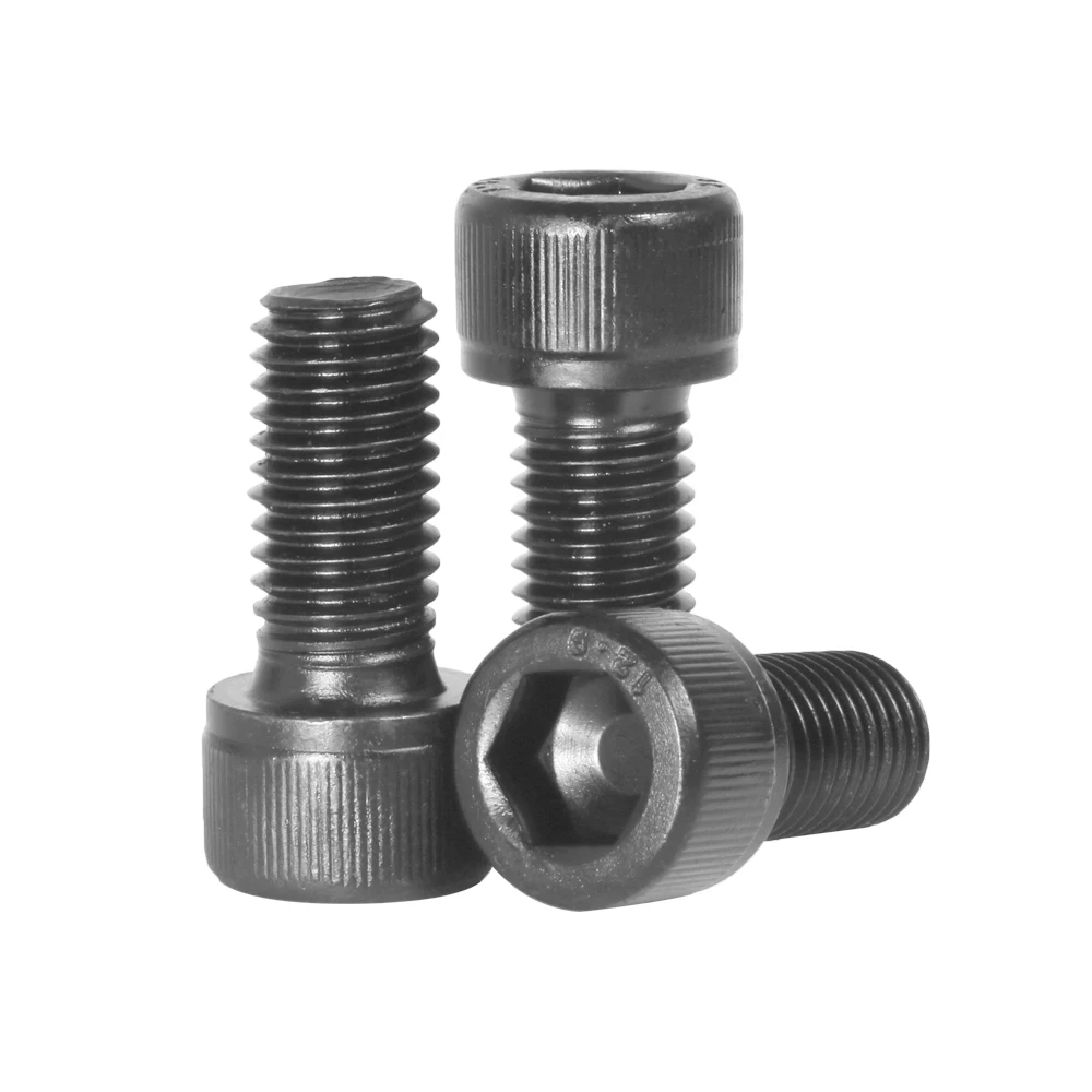 M1.4 M1.6 M2 304 Stainless Steel Cap Allen Head Bolt Grade 12.9 Black DIN912 And Nut Hexagon Hex Socket Cap Bolt Screw L = 2-16mm