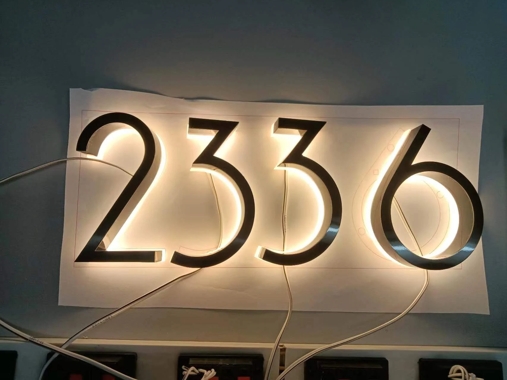 da casa, LED moderno, aço inoxidável, ao