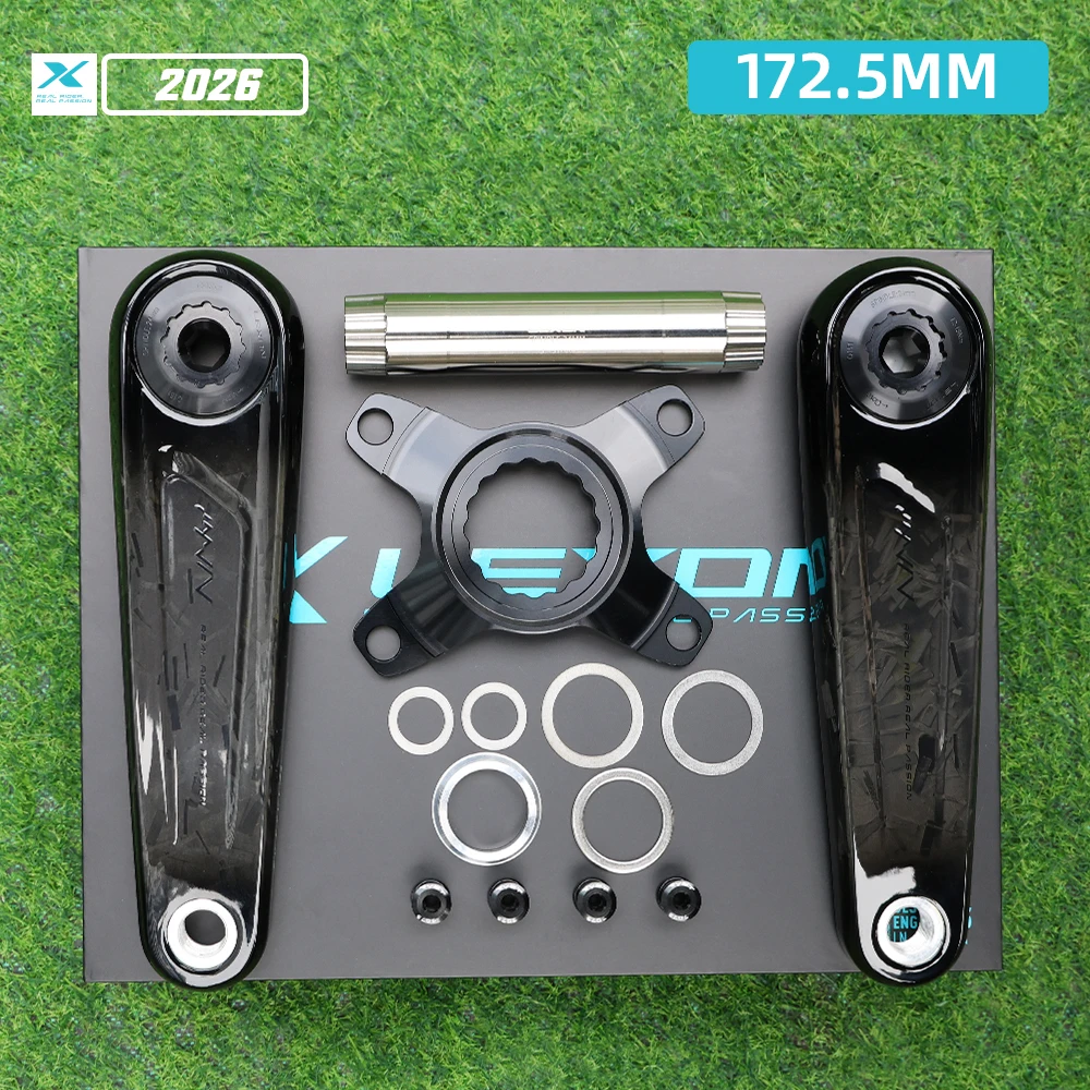 LEXON ロードフルカーボンクランク 超軽量325g 24mmチタンスピンドル