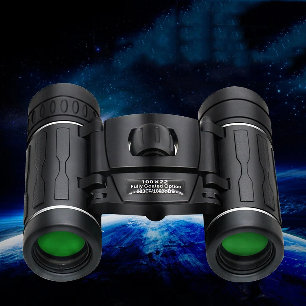 

Outdoor 100x22 HD Powerful Binoculars 5000M Long Range Folding FMC Optics High Low Light Level Night Vision Camping Travel