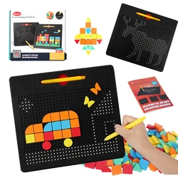 Kids Magnetic Board Drawing Toys Learning Writing Painting Magnet Pad Mosaic Jigsaw Game Creative Educational Toys For Children