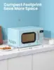 Retro Small Microwave Oven With Compact Size, 9 Preset Menus, Position-Memory Turntable, Mute Function, Countertop Micro 2