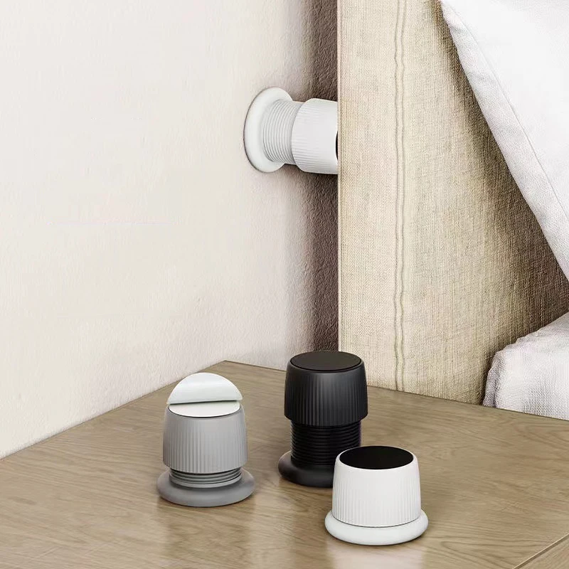 Headboard Stoppers for Wall 40-65mm Adjustable Wall Bed Stoppers Threaded Headboard Pad Easy Install for Beds Cabinets Sofas bed frame hardware bed stabilizer bracket