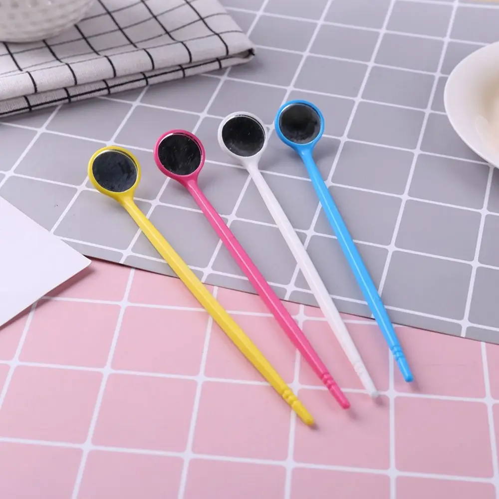 Simple Disposable Mouth Mirror Durable Non-slip Anti-fog Inspection Mirror Safety Plastic Dental Tooth Mirror Mouth