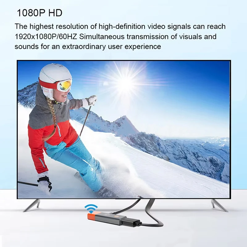 HDMI-Compatible Wireless Transmitter Receiver 1080P 50M HDMI Wireless Video TV Stick Display Extender For Camera Laptop PC to TV