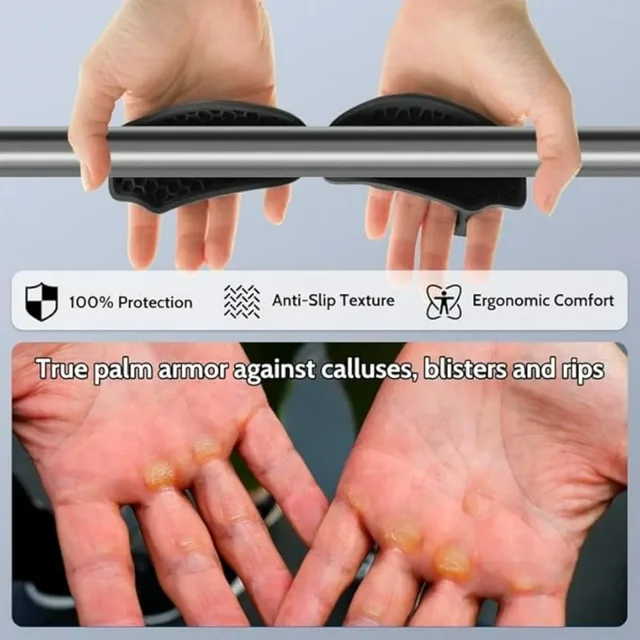 Silicone Hand Grip Strengthener Anti Slip Palm Protection Pad Portable Dumbbell Weight Lifting Hand Trainer Fitness Accessories 2