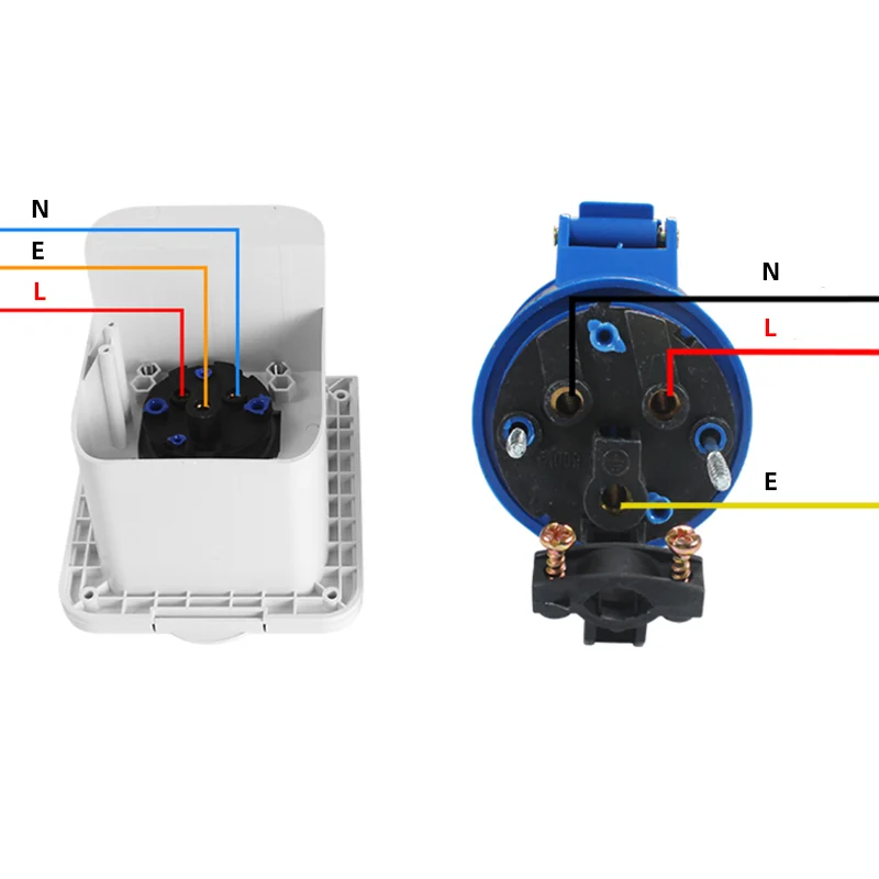 220V-250V 32A External Flush Hook Up power supply Waterproof Plug Socket TYTXRV apply to motorhome Caravan Camper accessories