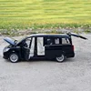 1:32 Diecast Benz V260 Business MPV Alloy Car Model Sound Light Pull Back Car Simulation Boy Toy Decoration 3
