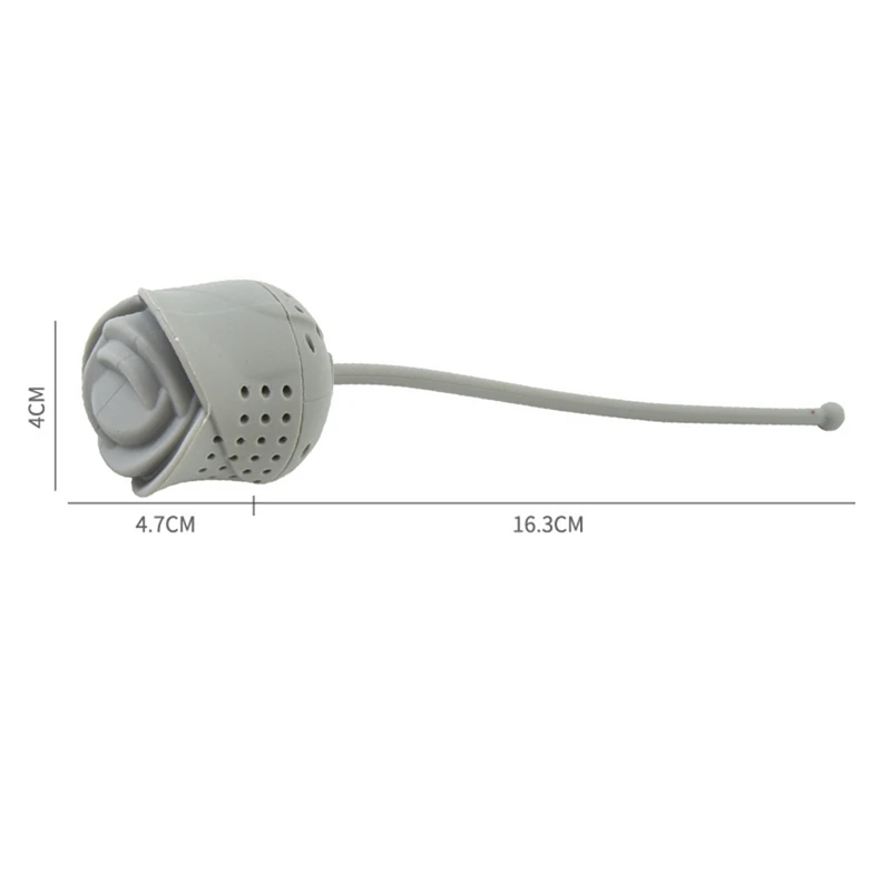 Silicone Tea Infuser Cute Rose Shape Loose Tea Leaf Steeper Strainer Holiday Gift for Lovers