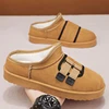 Men's Winter Semi-flip-flops Thickened Velvet Outdoor  Cotton Shoes 5
