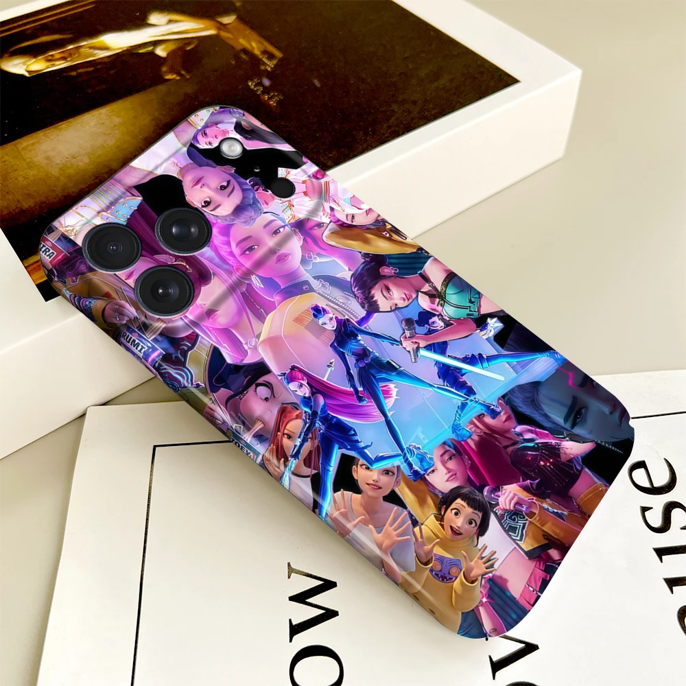 Glossy K-Pop Inspired Phone Case - HD Hard Cover with D-Demon Design