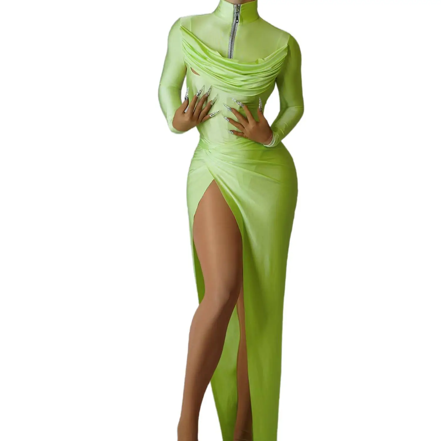 Women Sexy Bandage Maxi Dress Set 2024 Ladies Fashion Long Sleeve Bodycon Dresses Female Party Club Evening Vestidos Duobian