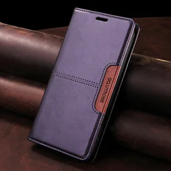 Luxury Fashion Leather Stand Case with Magnetic Wallet - Realme 14 (Violet (YTB - G01))