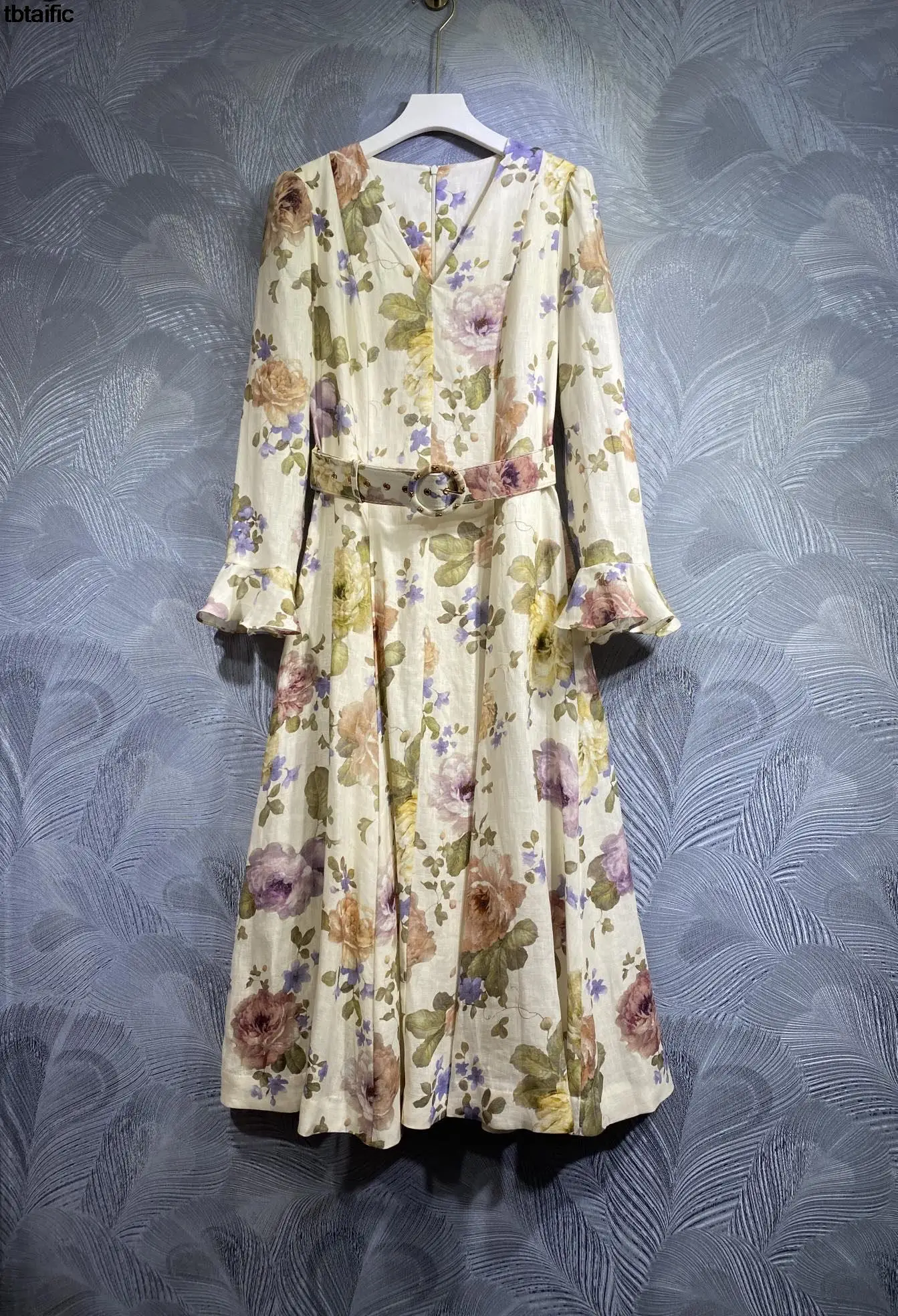 

Шелковые и льняные платья высокого качества, платья с расклешенными рукавами, желтые и розовые платья с вышивкой для женщин