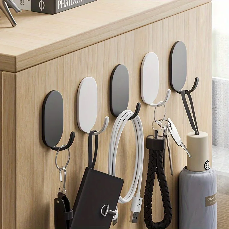 Multifunctional Hooks Self Adhesive Wall Hooks Self Adhesive Hooks Kitchen Hook Home Storage Accessories 5pcs Self-adhesive Hooks