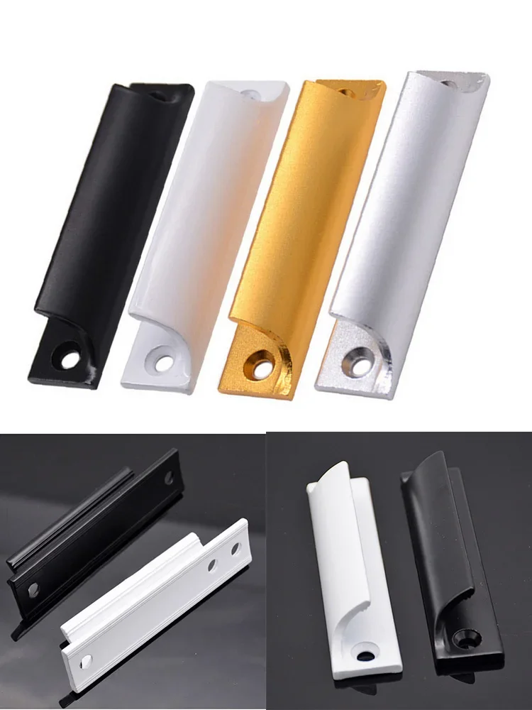 1pcs Aluminum Screen Door Handle Non-fading Aluminum Alloy Casement Cabinet Door Handle For Cabinet Balcony Doors