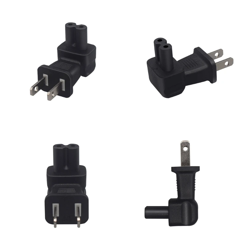 EU TO C5/EU TO C7/US C5/US C7 Adapter Plug 90 Degree Right Angle Power Supply Converter Adapter Plug-Socket for computer