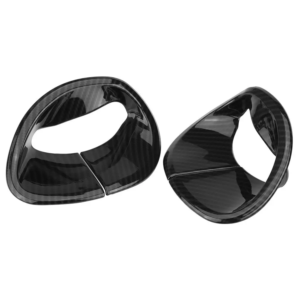 

2pcs Carbon Fiber Safety Belt Frame Trim for Alfa Romeo Giulia 2016 2018