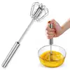 4-Speed Manual Mixing Handheld Blender - Battery-Free for Batter Sauce Egg Baby Food Baking Cooking 1