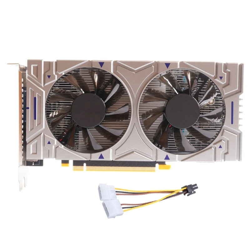 Видеокарта GTX550Ti GDDR5 4 Гб 2 0 бит PCI Express с двумя охлаждающими вентиляторами для
