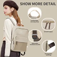 New Simple Large Capacity Backpack Women Travel Business Teacher Backpack Laptop Shoulder Bag Girl School Student Backpack Purse - Image 5