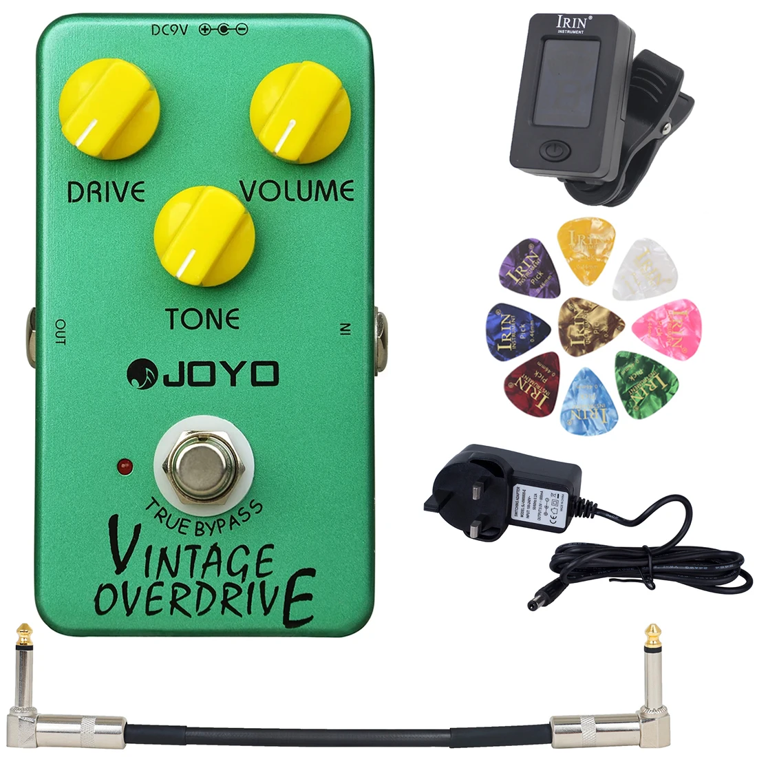 

Портативная электрическая гитара JOYO/IRIN, Классическая винтажная Педаль Overdrive для электрогитары, педали для гитары