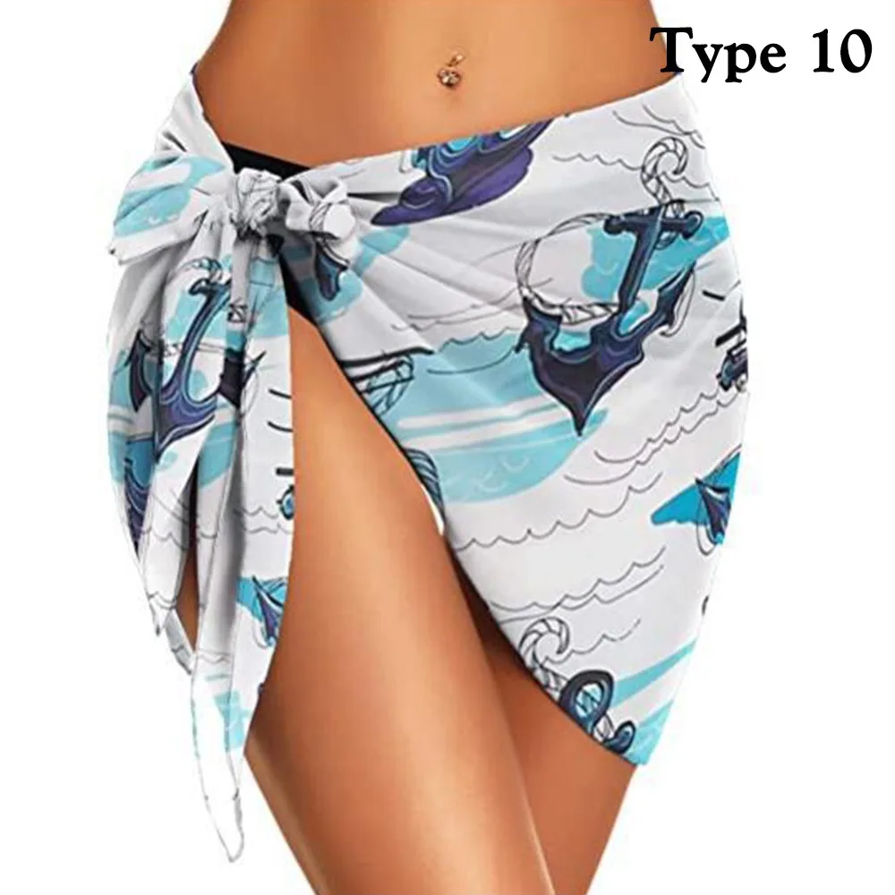 Polyester Womens Beach Sarong Wrap Skirt Coverup